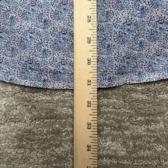 Wrangler George Strait Shirt Mens Large Blue Pink Paisley Western Cowboy Rodeo - Picture 13 of 13